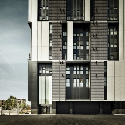 Social Housing Tower Of 75 Units In Europa Square / Roldán + Berengué