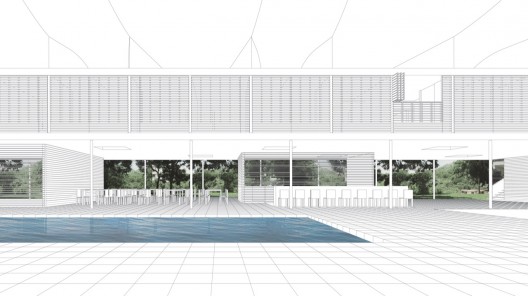 rendering-view from the pool
