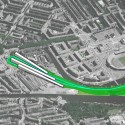 Havenstraat Dwelling Scheme Havenstraat Dwelling Scheme Proposal: Historic museum tram loops around dwelling volumes through the green wedge, touching urban fabric