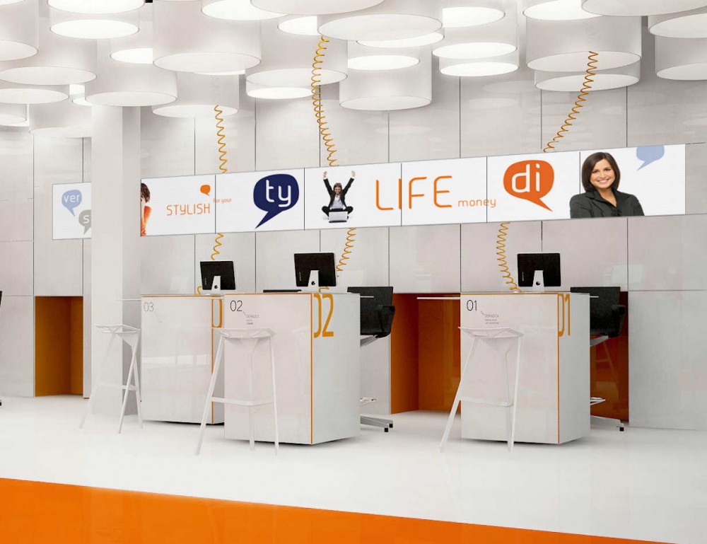 New Interior Standard For ING Bank Outlets / Medusa Industry