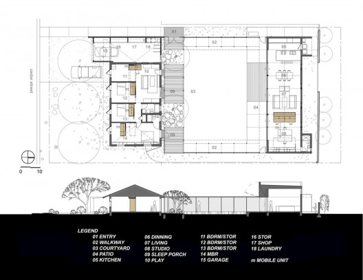 plan + section