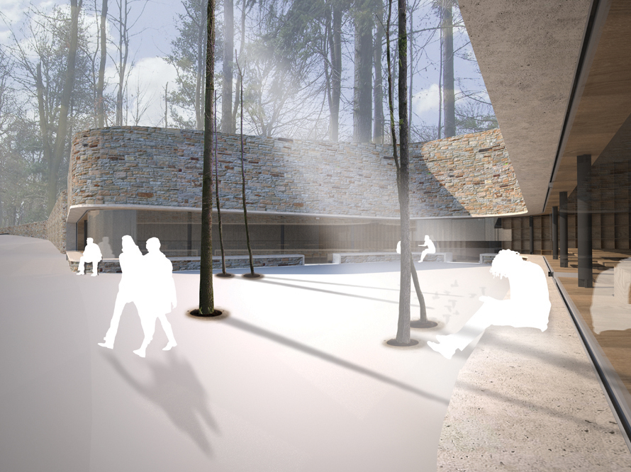 Visitors Centre in Niederwalddankmals / René van Zuuk Architekten