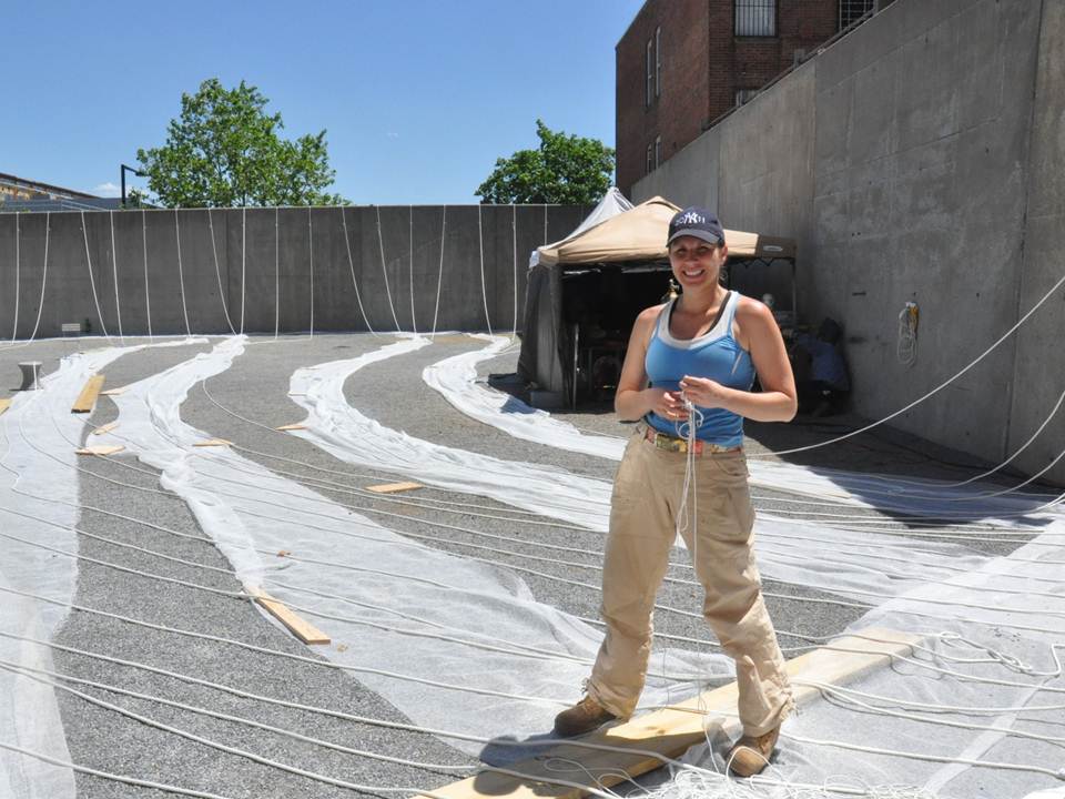 In Progress: Interboro Partners’ “Holding Pattern” P.S.1 Installation Underway