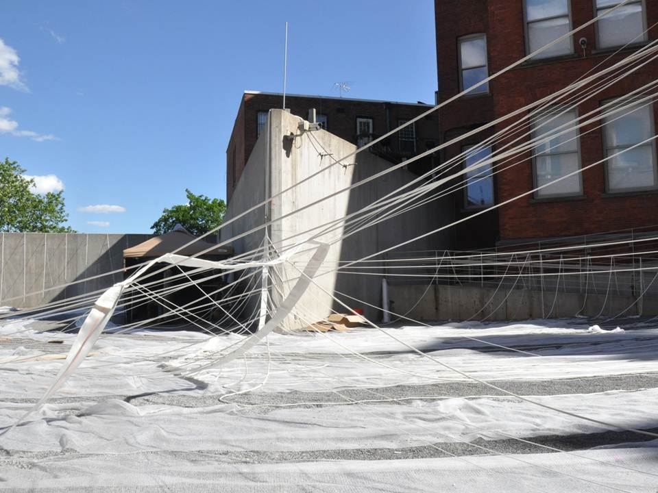 In Progress: Interboro Partners’ “Holding Pattern” P.S.1 Installation Underway