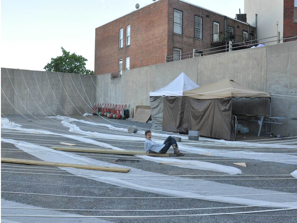 In Progress: Interboro Partners’ “Holding Pattern” P.S.1 Installation Underway