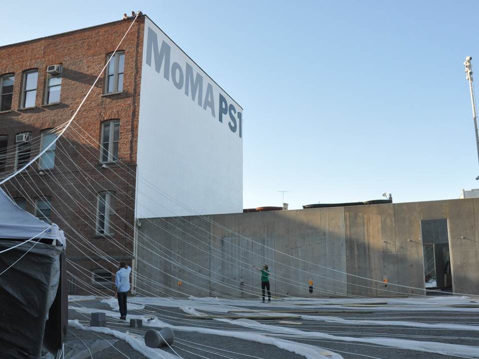 In Progress: Interboro Partners’ “Holding Pattern” P.S.1 Installation Underway