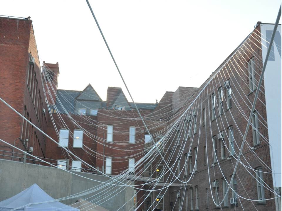 In Progress: Interboro Partners’ “Holding Pattern” P.S.1 Installation Underway
