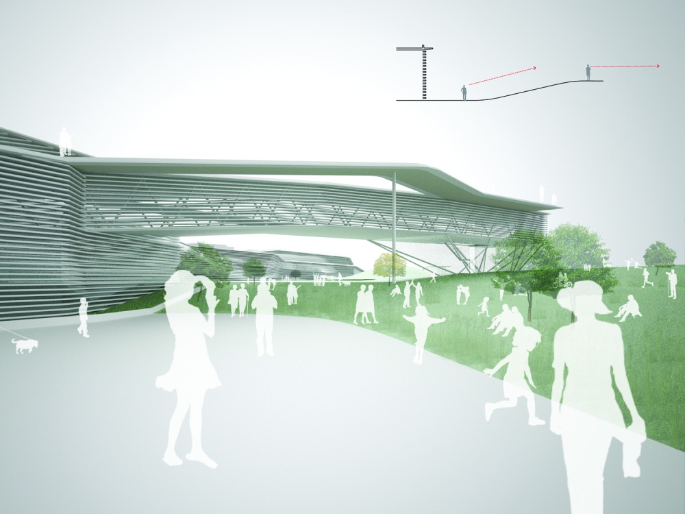 Beton Hala Waterfront Center Proposal / office ReduX