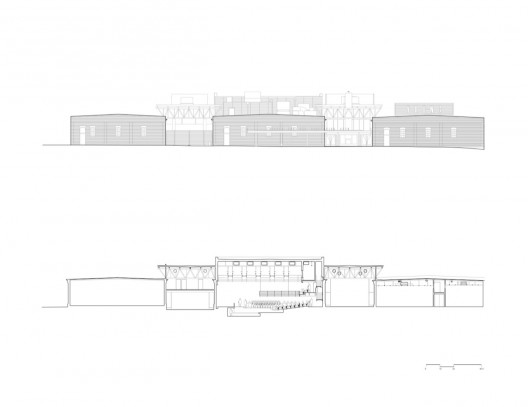 elevation + section