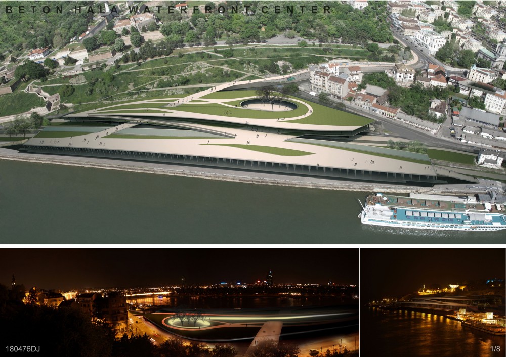 Beton Hala Waterfront Center proposal / Djordje Alfirevic