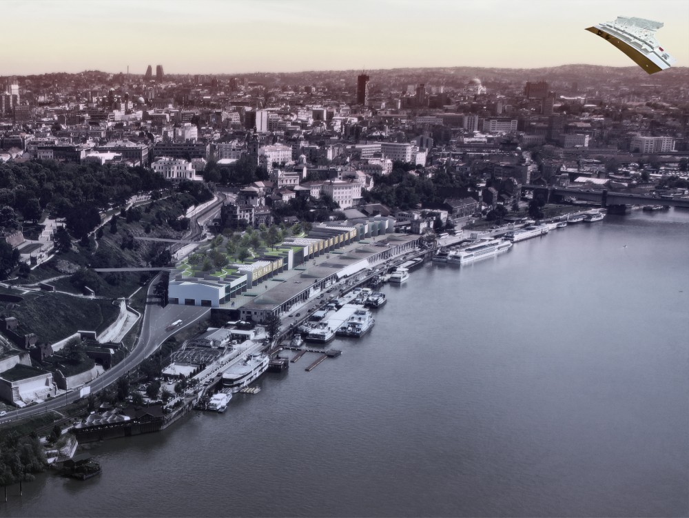 Beton Hala Waterfront Center Proposal / Pero Vukovic