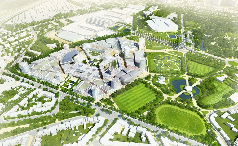 Team KCAP-Arup-Fakton presents vision redevelopment of Heysel Plateau Brussels