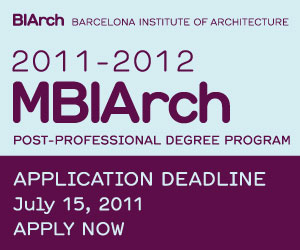 MBIArch post-professional degree open for applications