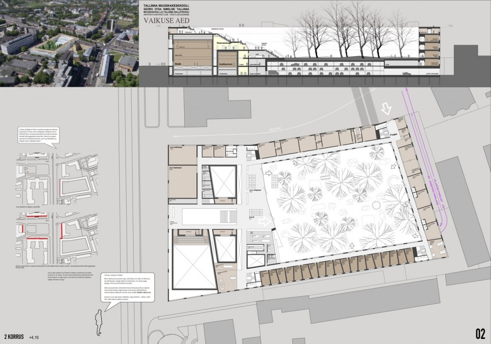 Tallinn Music High School, Ballet School and Georg Otsa Music School / Atelier Thomas Pucher