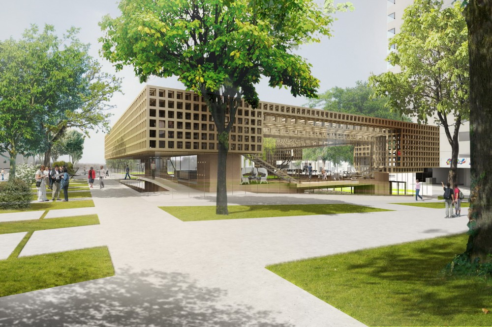 The Canopy: Student Pavilion Erasmus University / NEXT Architects + MASS Studies
