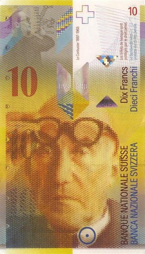 Swiss 10 franc banknote