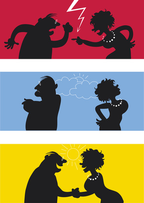 Fighting couple