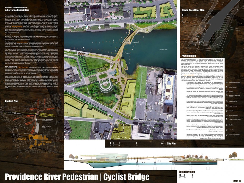 Providence River Pedestrian and Cyclist Bridge Competition Winner / inFORM Studio