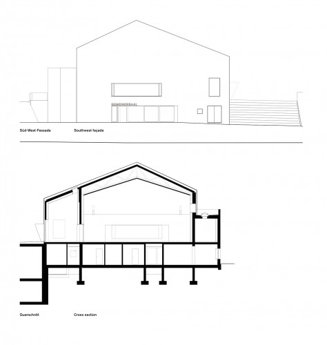 Cross Section and Facade