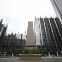 Took out of town friends on a tour of Pittsburgh in June 2010. Took out of town friends on a tour of Pittsburgh in June 2010. PPG Plaza, Photo by nooccar - http://www.flickr.com/photos/nooccar/