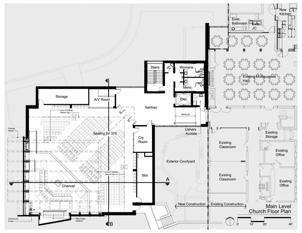 First Congregational Church, United Church of Christ Sanctuary / Constantine George Pappas AIA Architecture/Planning