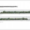 Apple Campus in Cupertino, Foster + Partners, ARUP & Kier + Wright (10) Proposed street elevation, East Homestead Road © Foster + Partners, ARUP, Kier & Wright, Apple