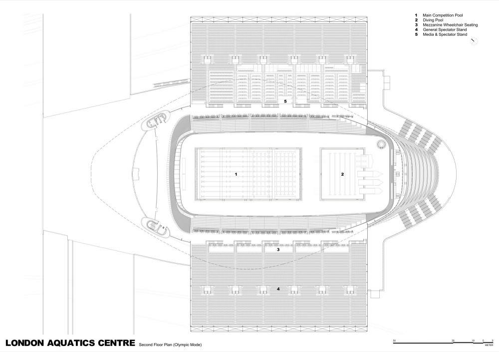 London Aquatics Centre for 2012 Summer Olympics / Zaha Hadid Architects
