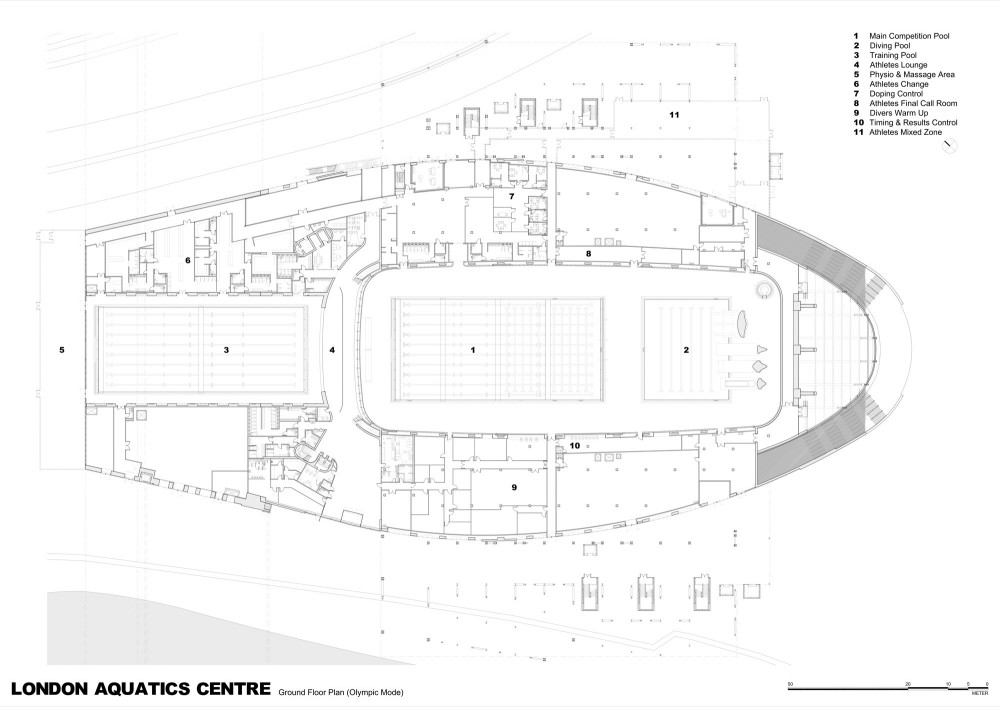 London Aquatics Centre for 2012 Summer Olympics / Zaha Hadid Architects