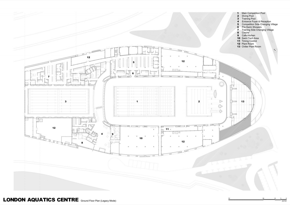 London Aquatics Centre for 2012 Summer Olympics / Zaha Hadid Architects