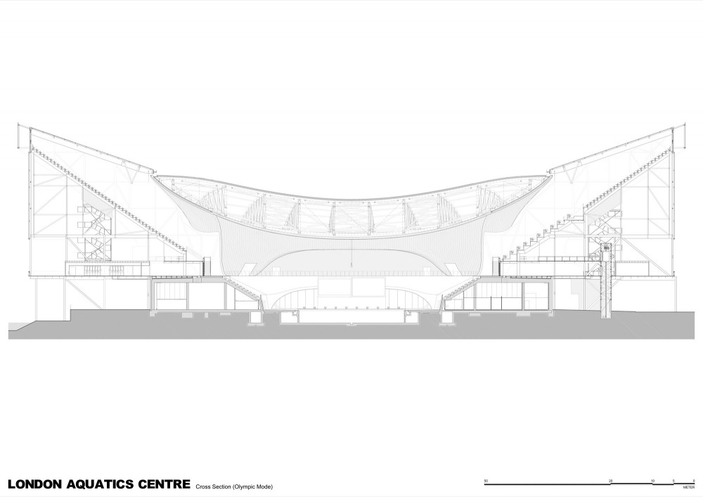 London Aquatics Centre for 2012 Summer Olympics / Zaha Hadid Architects
