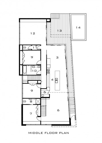 middle floor plan