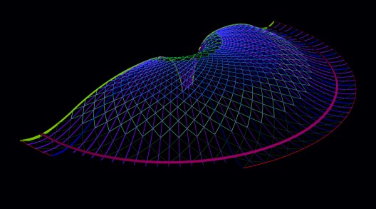 cad model of roof structure