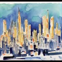A. Eugene Kohn Watercolour Exhibition (3) Courtesy of Kohn Pedersen Fox Associates (KPF)