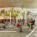 The Spiral Garden Museum Proposal (4) commercial area view