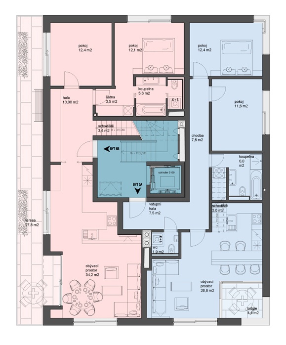 Block of Flats / Znameni Ctyr Architekti