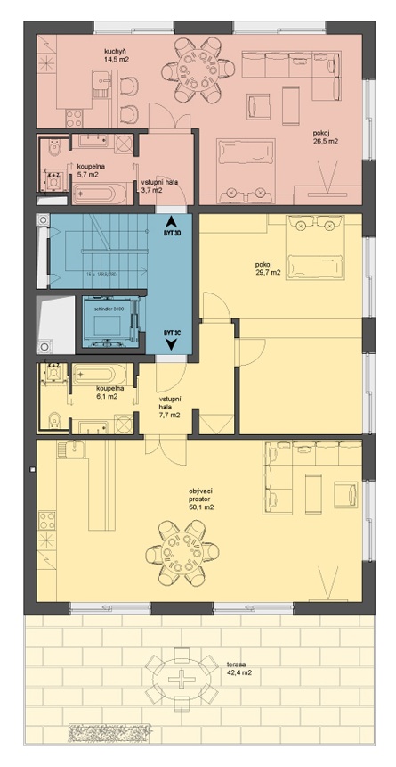 Block of Flats / Znameni Ctyr Architekti