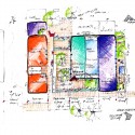 university of Arizona Poetry Center / Line and Space (11) Concept Diagram