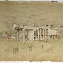 'After You Left, They Took It Apart': Paul Rudolph Exhibition at Colgate (20) Colgate Dana Arts Center Drawing