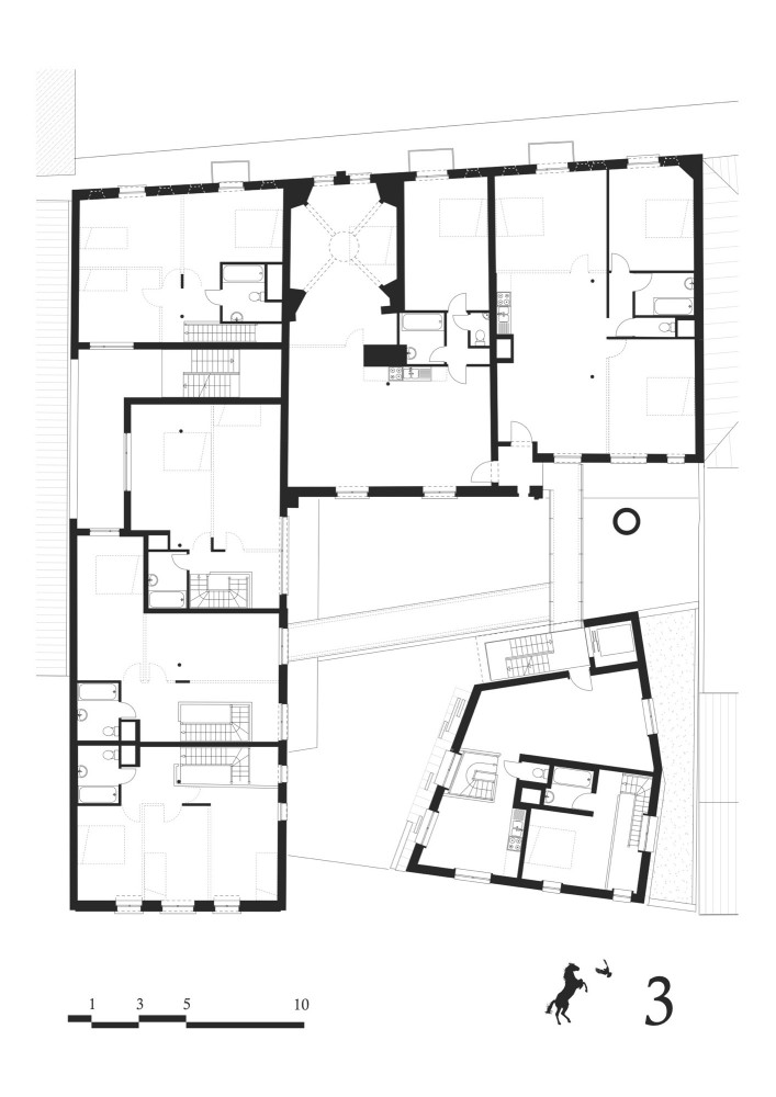 Cheval Noir Housing with Artist’s Studios / L’Escaut + Atelier Gigogne