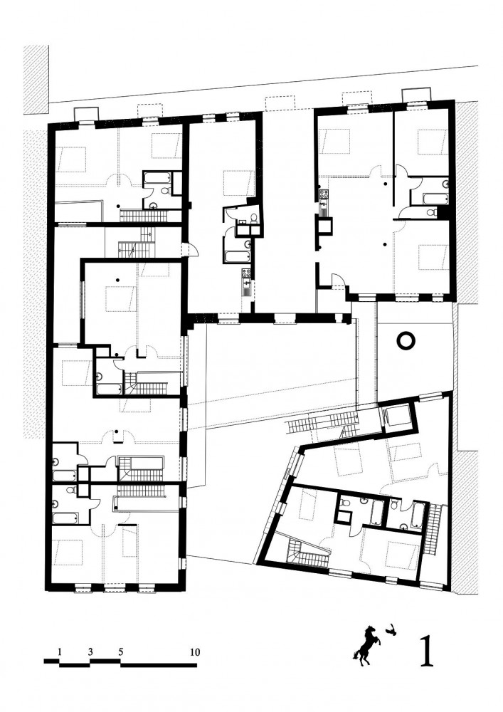 Cheval Noir Housing with Artist’s Studios / L’Escaut + Atelier Gigogne