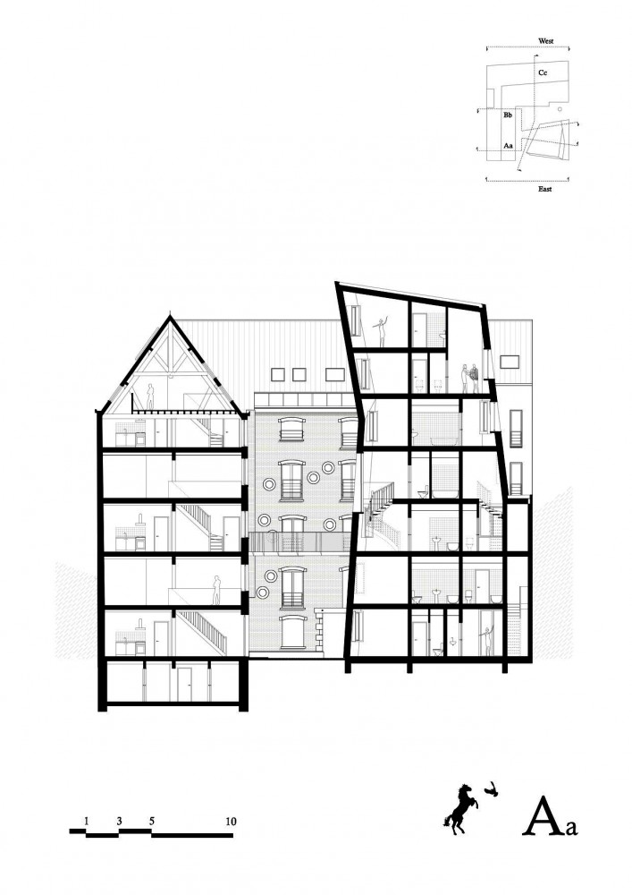 Cheval Noir Housing with Artist’s Studios / L’Escaut + Atelier Gigogne