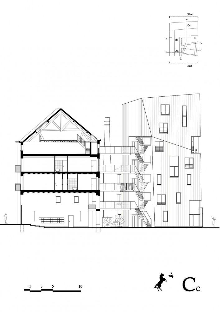 Cheval Noir Housing with Artist’s Studios / L’Escaut + Atelier Gigogne