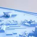 New Taipei City Museum of Art Proposal (7) massing model view to Da Han River