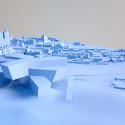 New Taipei City Museum of Art Proposal (8) massing model view to Yingge Township