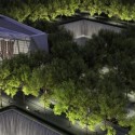 Aerial View of Memorial at Night VIsualization by Squared Design Lab - http://www.911memorial.org/