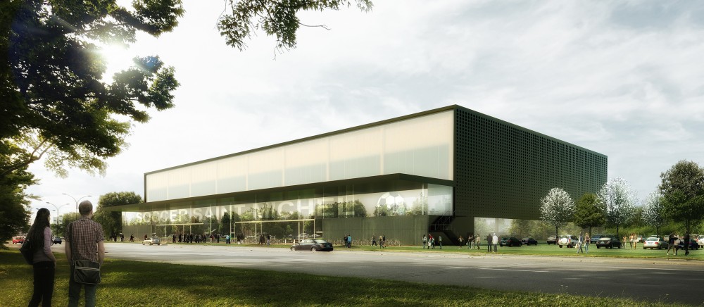 Saint-Michel Soccer Stadium Proposal / Paul Laurendeau