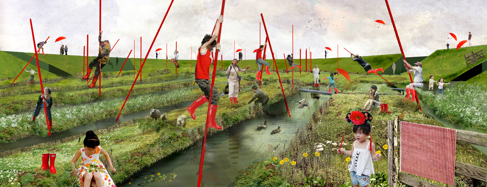 ‘Fierljep’ Polder and Information Centre / Bureau B+B
