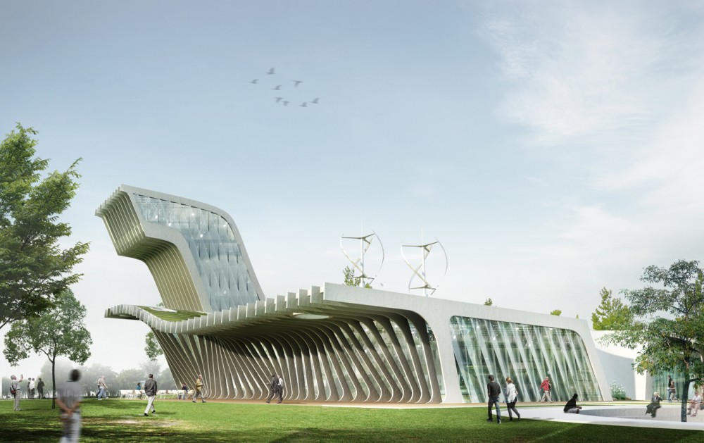 Saemangum Exhibition Center / poly.m.ur