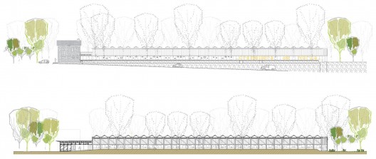 elevation and section