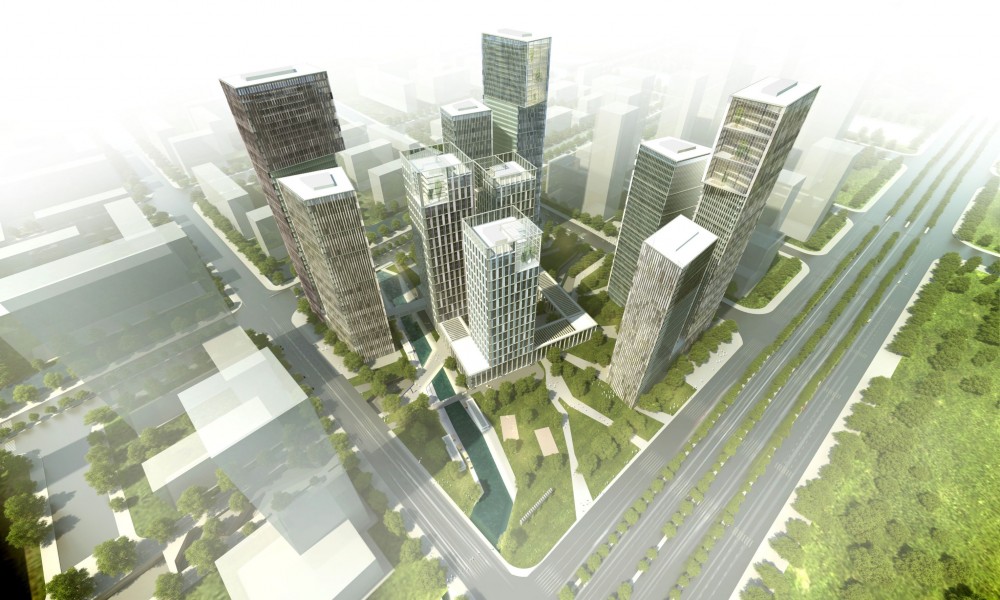 Tower Block Complex / gmp Architekten